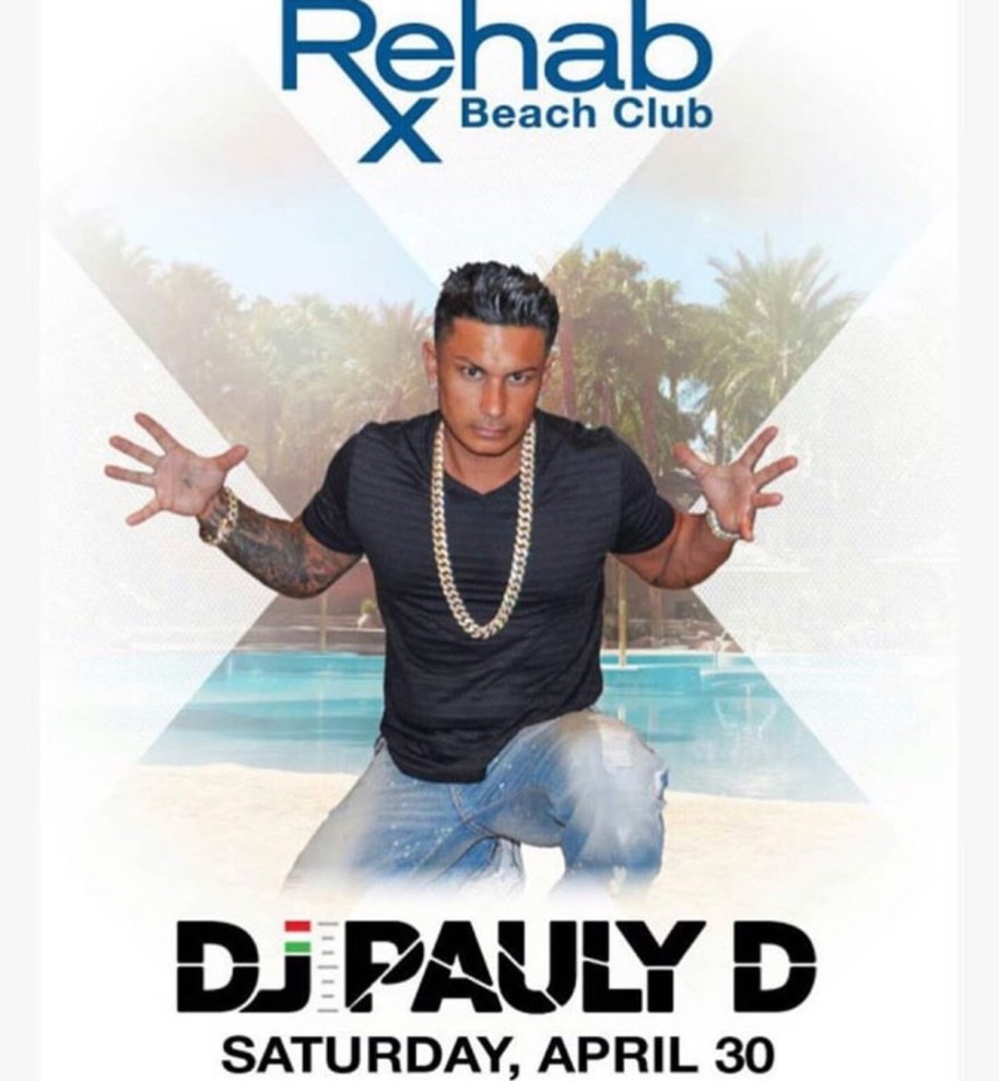 DJ PAULY D live in Las Vegas at the rehab beach club - Westpoppn.com