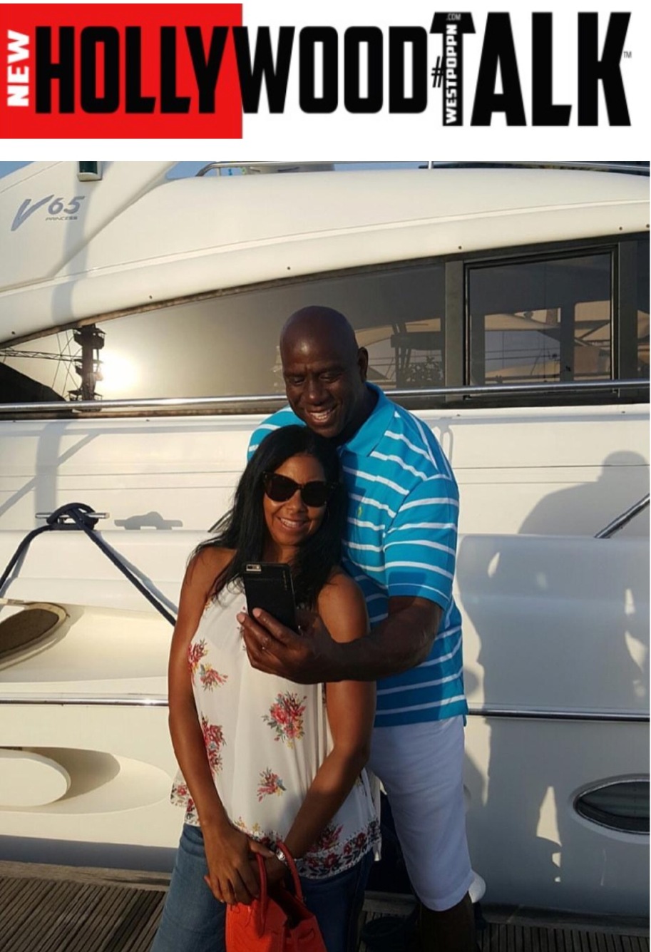 Magic Johnson and cookie in France- Westpoppn.com