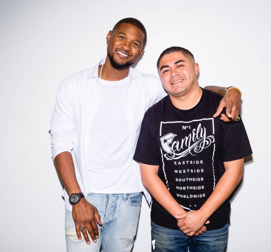 Usher and real Louie g from 92.3 - Westpoppn.com
